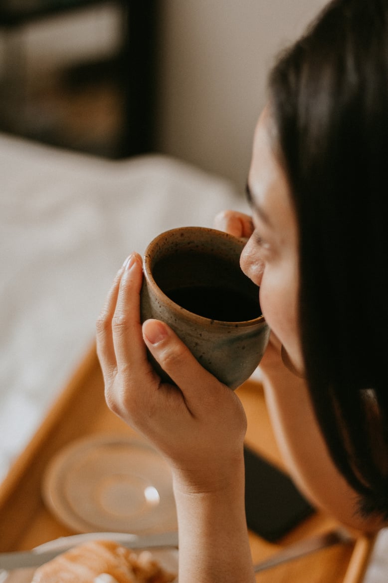 Woman Drinking Coffee